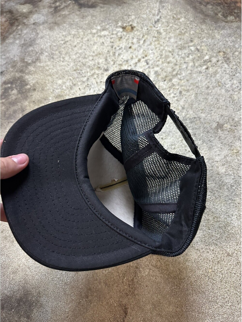 Vintage 80s Sports AJD Hat Cap Super Stripe Mesh Snapback Hat Cap LOT OF 7 - Picture 15 of 15